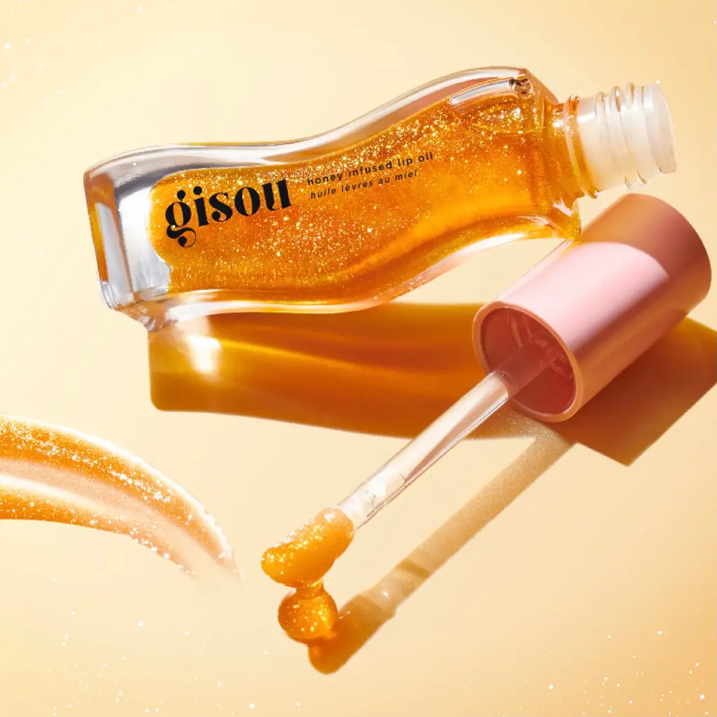 GISOU HONEY INFUSED LIP OIL GOLDEN SHIMMER GLOW 