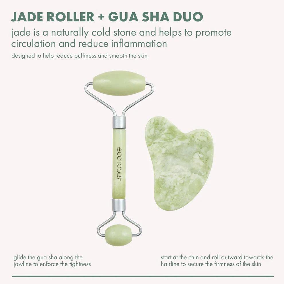 ECT ROLLER JADE + GUASHA STONE DUO - 2 PCS 