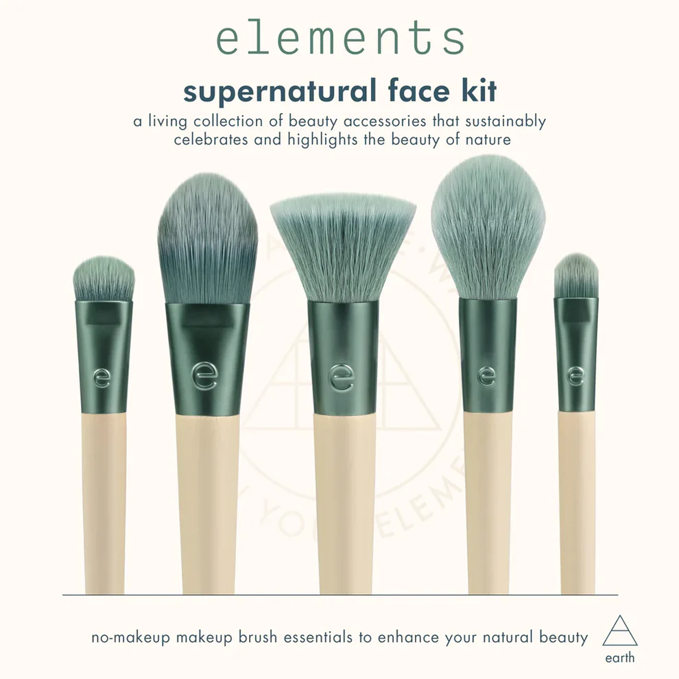 ECT BRUSH SUPERNATURAL FACE KIT - 5PCS (ELMENTS COLLECTION)
