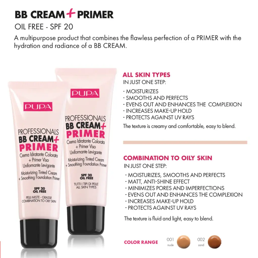 PUPA PROFESSIONALS BB CREAM PRIMER 