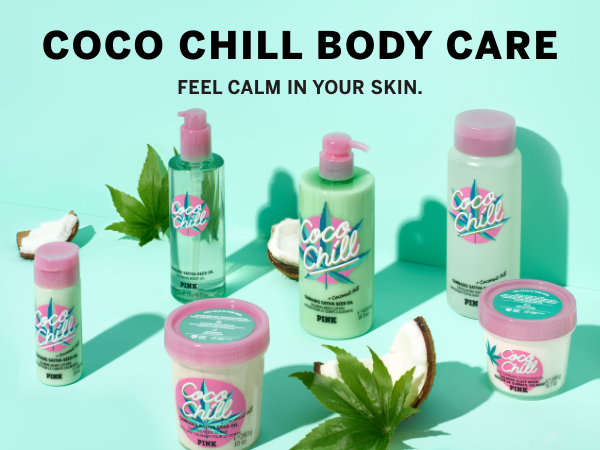 VS PINK COCO CHILL EXFOLIATING BODYWASH 473 ML