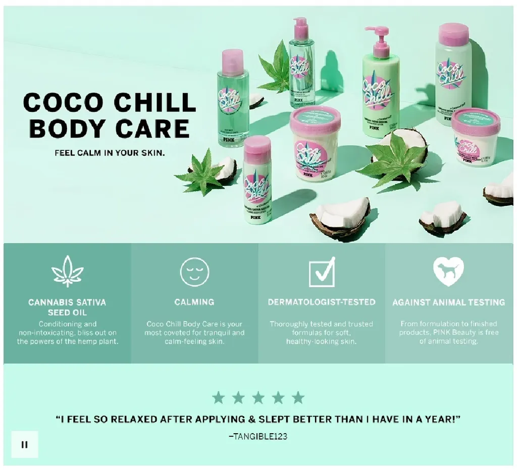 VS PINK COCO CHILL EXFOLIATING BODYWASH 473 ML