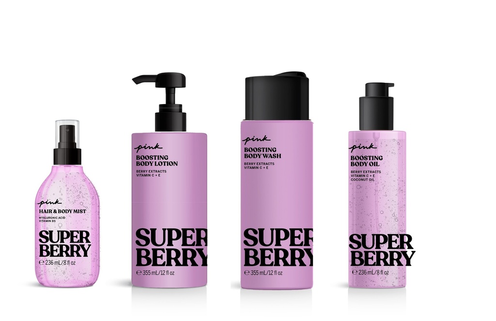 VS PINK BOOSTING BODY OIL SUPERBERRY 236 ML