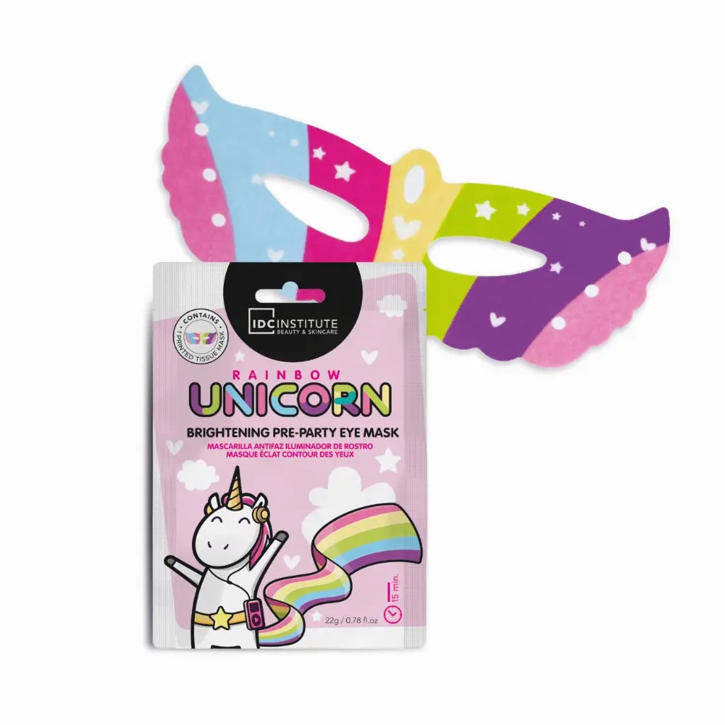 IDC RAINBOW UNICORN BRIGHTENING PRE-PARTY EYE MASK 