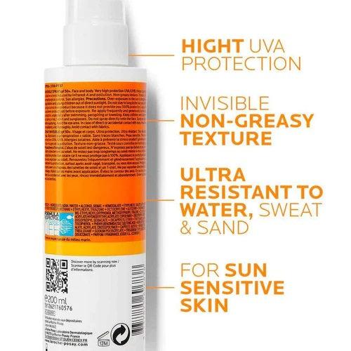 LA ROCHE POSAY ANTHELIOS INVISIBLE SPRAY SPF50+ 200 ML