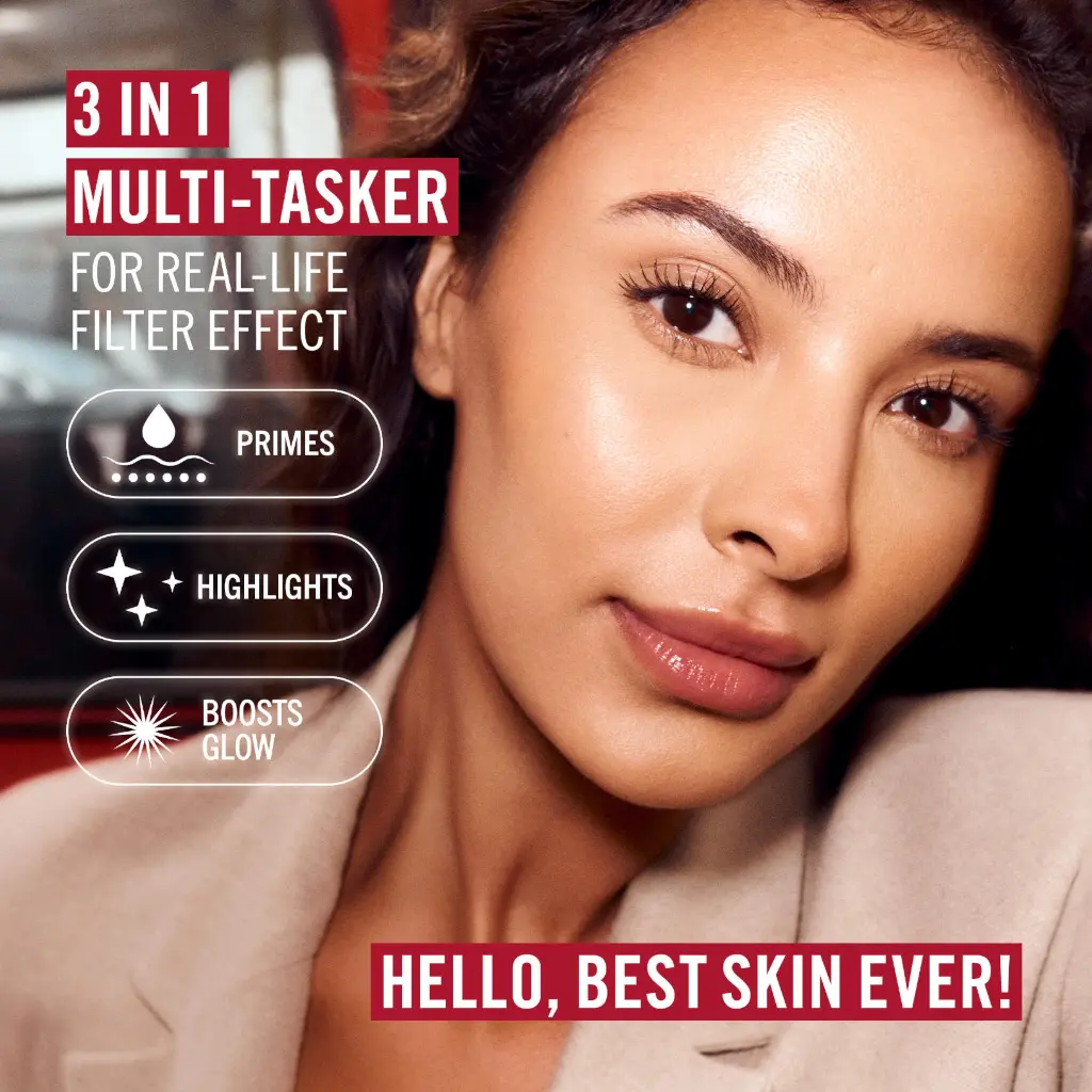 RIMMEL Multi-Tasker Better Than Filters – Rimmel Glow Booster, Highlighter & Anti-Aging Primer
