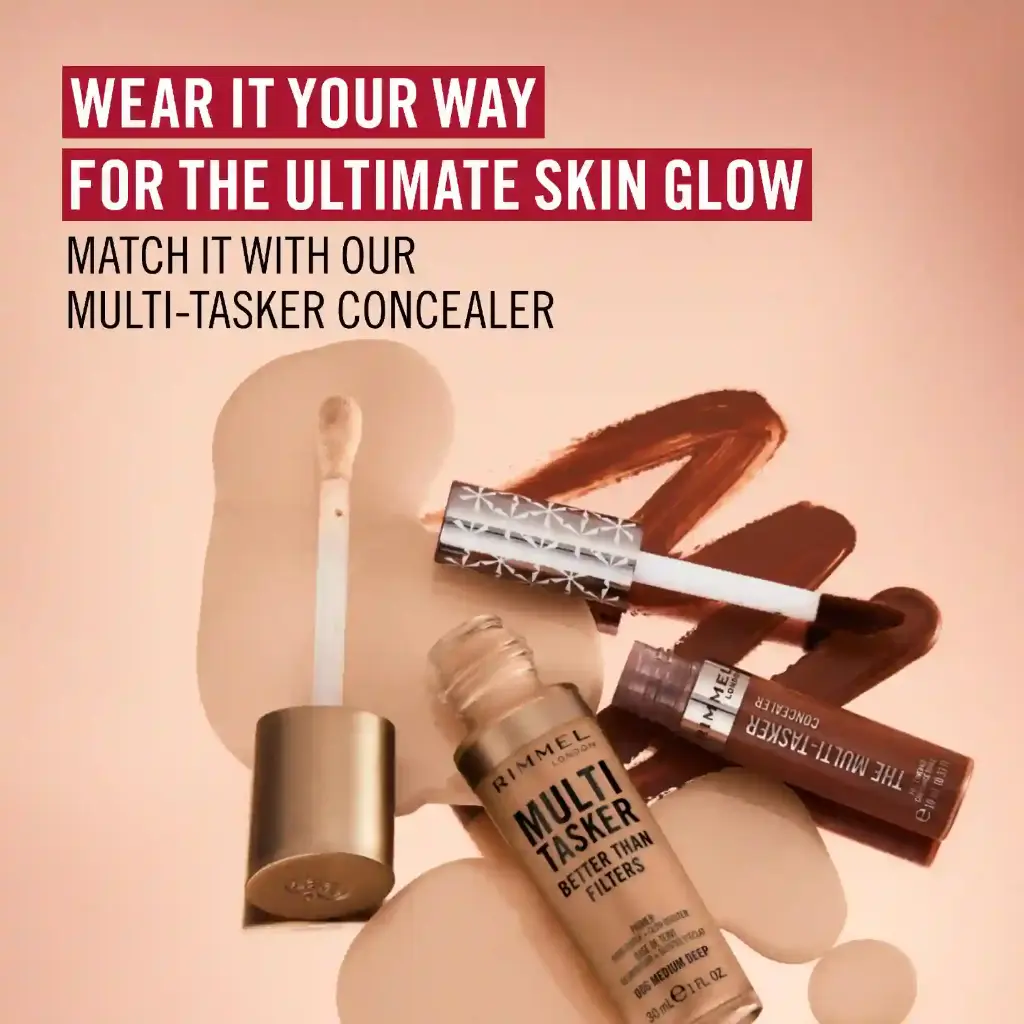 RIMMEL Multi-Tasker Better Than Filters – Rimmel Glow Booster, Highlighter & Anti-Aging Primer