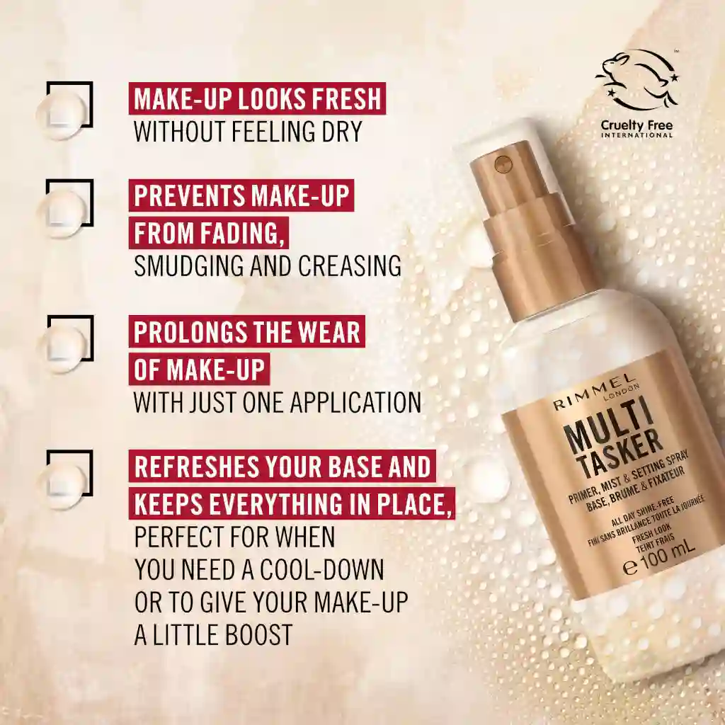 RIMMEL Multi Tasker Primer, Mist & Setting Spray