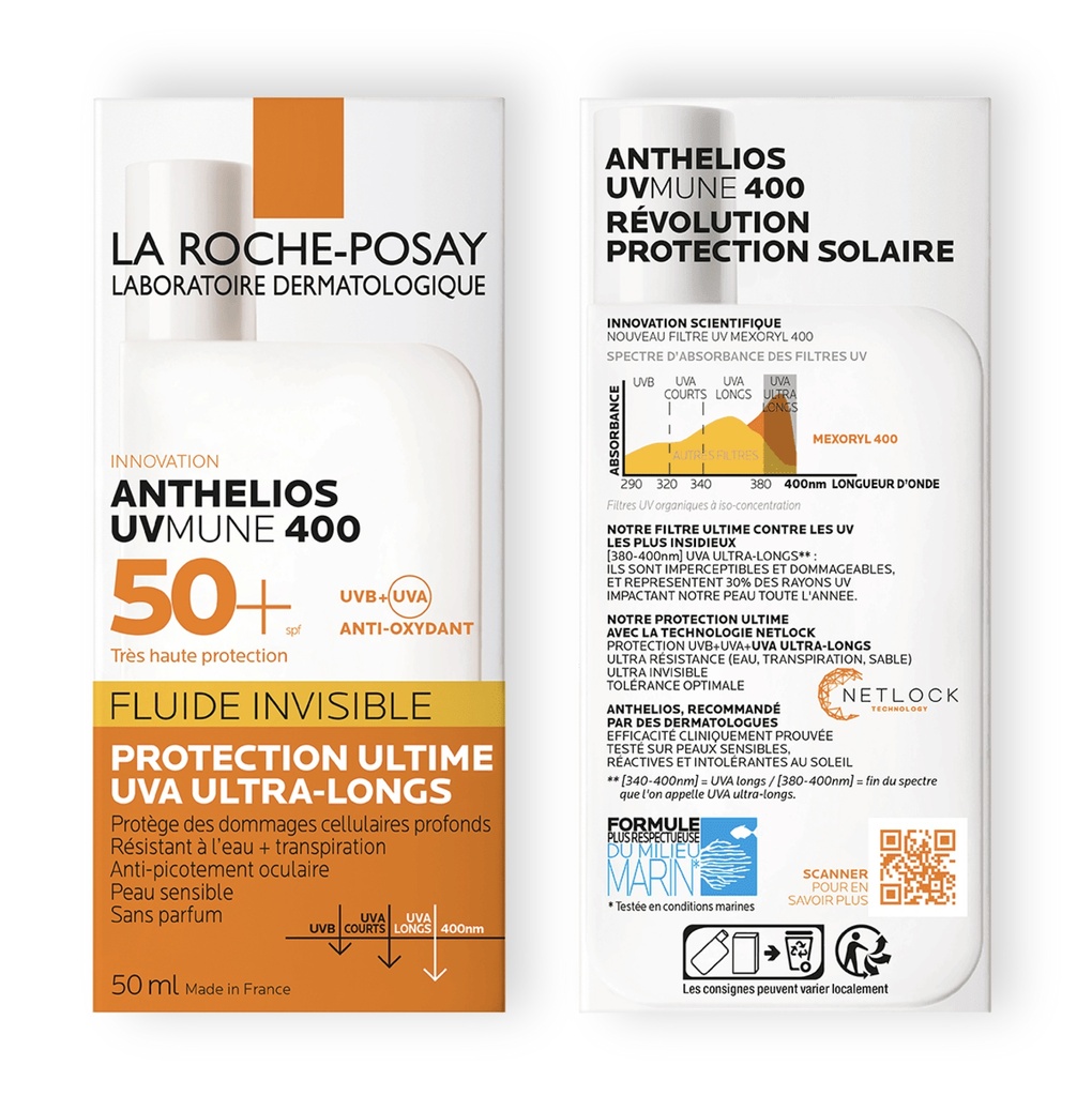 LA ROCHE POSAY ANTHELIOS FLUID SPF5+  CLEAR 50 ML
