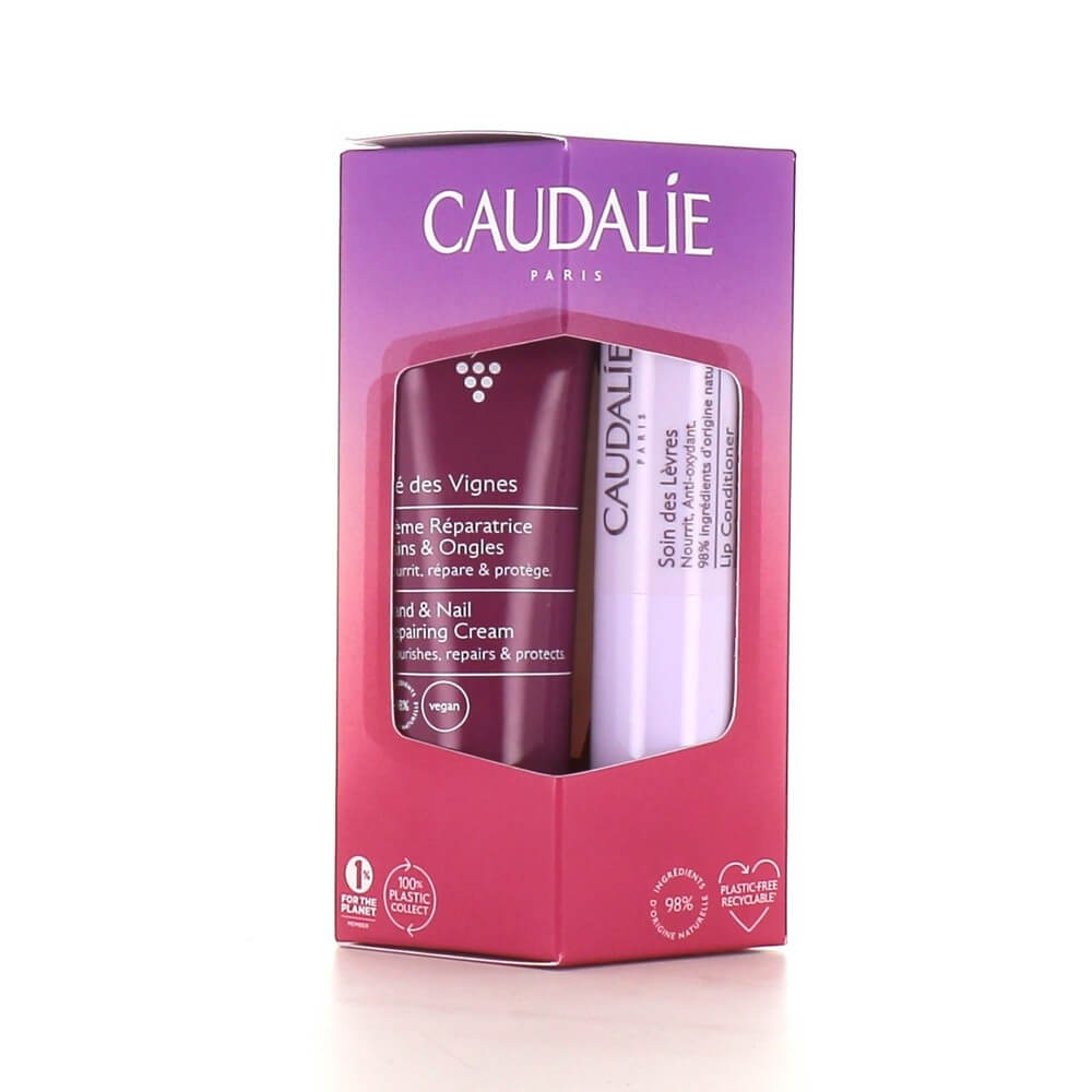 CAUDALIE GIFTSET HANDCREAM + LIP CONDITIONER