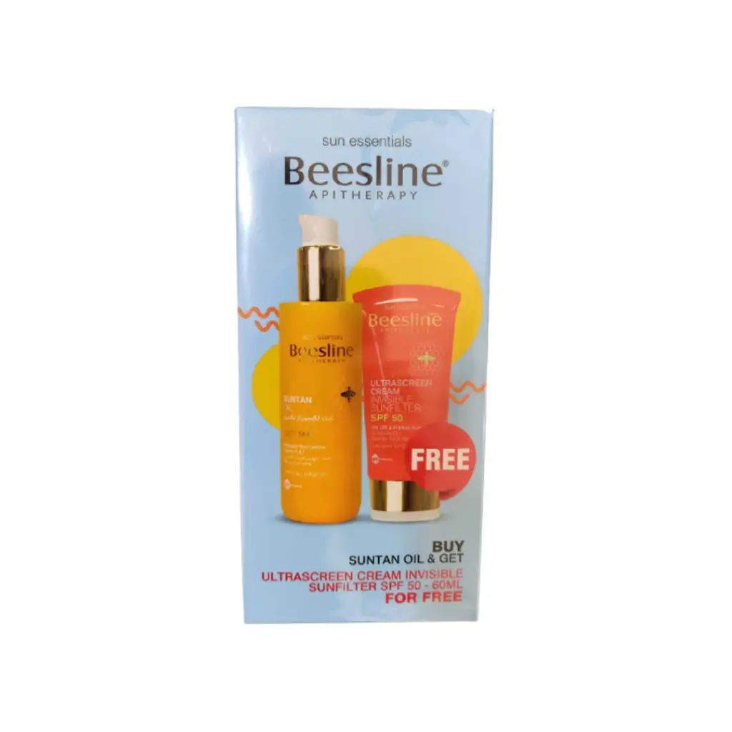 BEESLINE SUNTAN OIL + ULTRASCREEN CREAM INVISIBLE SPF50+