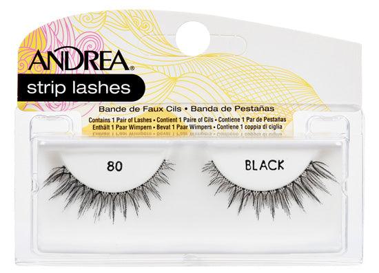 ANDREA STRIP LASHES 80 BLK