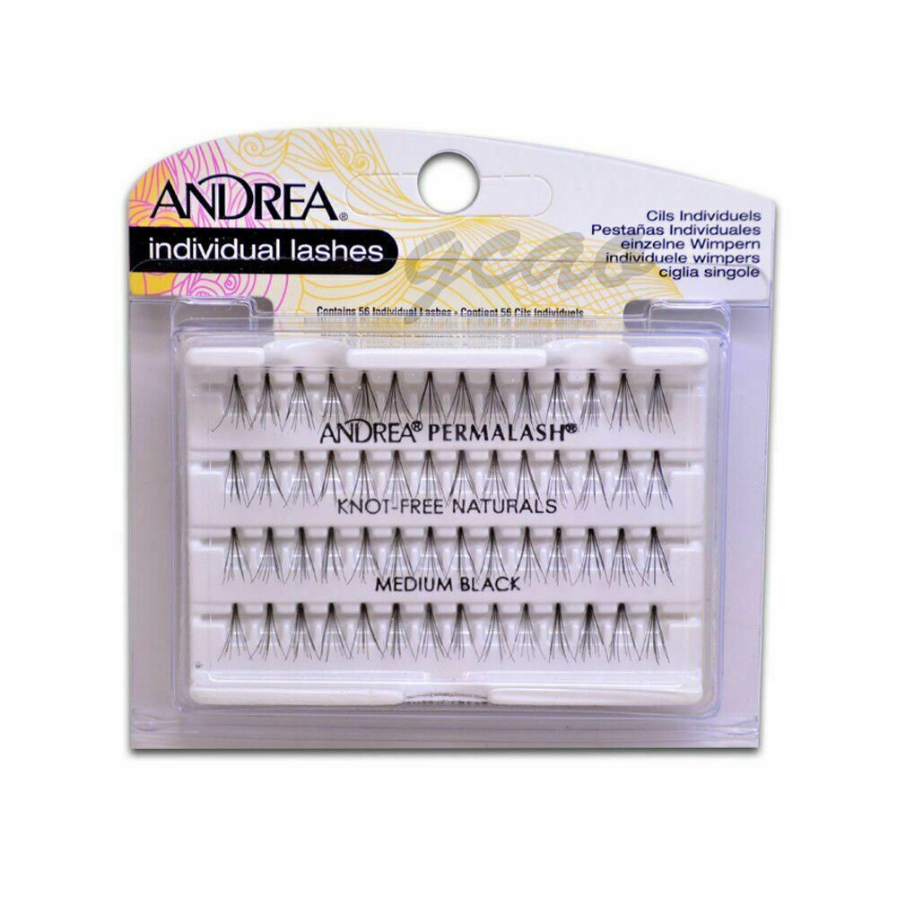 ANDREA INDIVIDUAL LASHES KNOT-FREE MED BLK