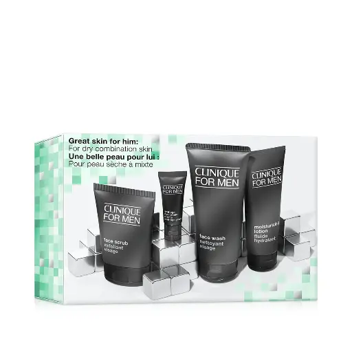 CLINIQUE GREAT SKIN HIM : DRY COMBO GIFTSET