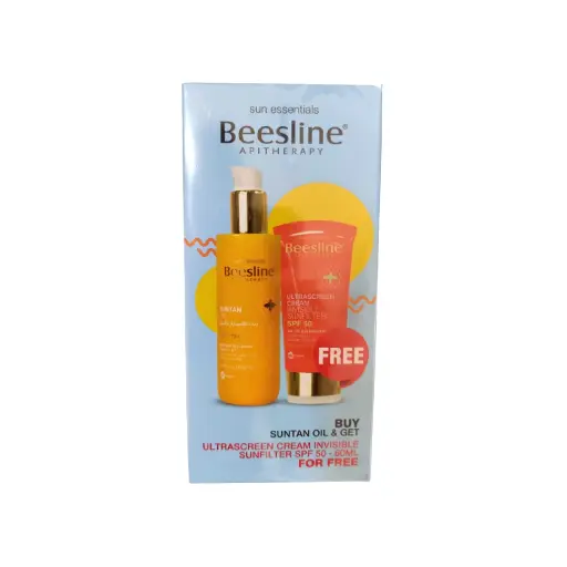 BEESLINE SUNTAN OIL + ULTRASCREEN CREAM INVISIBLE SPF50+
