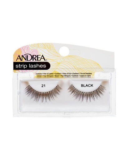 [AND-22110] ANDREA STRIP LASH 21 BLACK