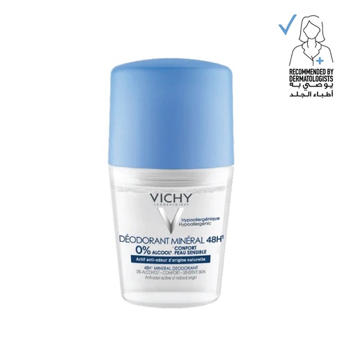 VICHY DEO ROLL ON 48HR MIN ALU FREE 50ML